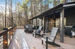 Peach and Plumeria |2BR Cabin Rental | Blue Ridge GA | Hot Tub, Outdoor Deck & Grill!