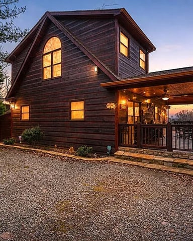 north georgia cabin rental with mountain view