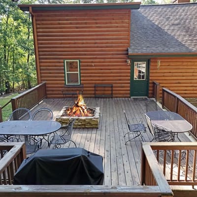 S'more Waggin' Cabin | 3BR Pet-Friendly Cabin Rental | North Georgia Mountains | Fire Pit