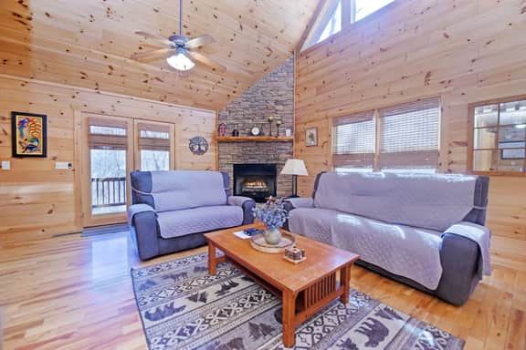 No Agenda Cabin | Pet-Friendly Blue Ridge Cabin with Hot Tub & Firepit - Image 4