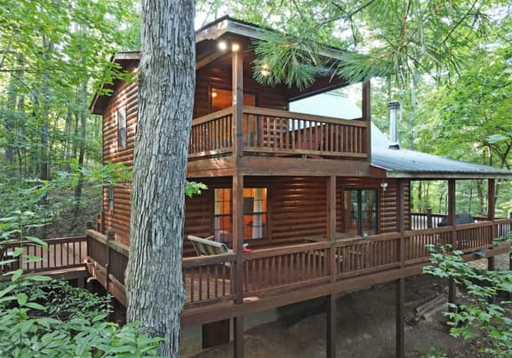 2BR Dog-Friendly Cabin Rental | Blue Ridge GA | Fireplace, Firepit & Hot Tub