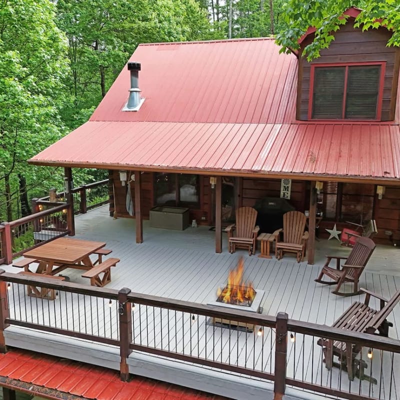 Elegant Escape Luxury 3BR Cabin w/ Firepits & Decks | Cherry Log GA